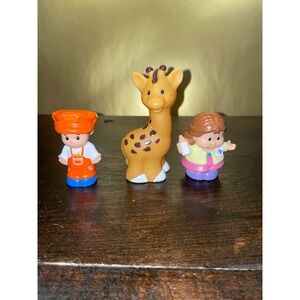 Fisher Price Little People Figures: Giraffe, Doctor, Train‎ Engineer